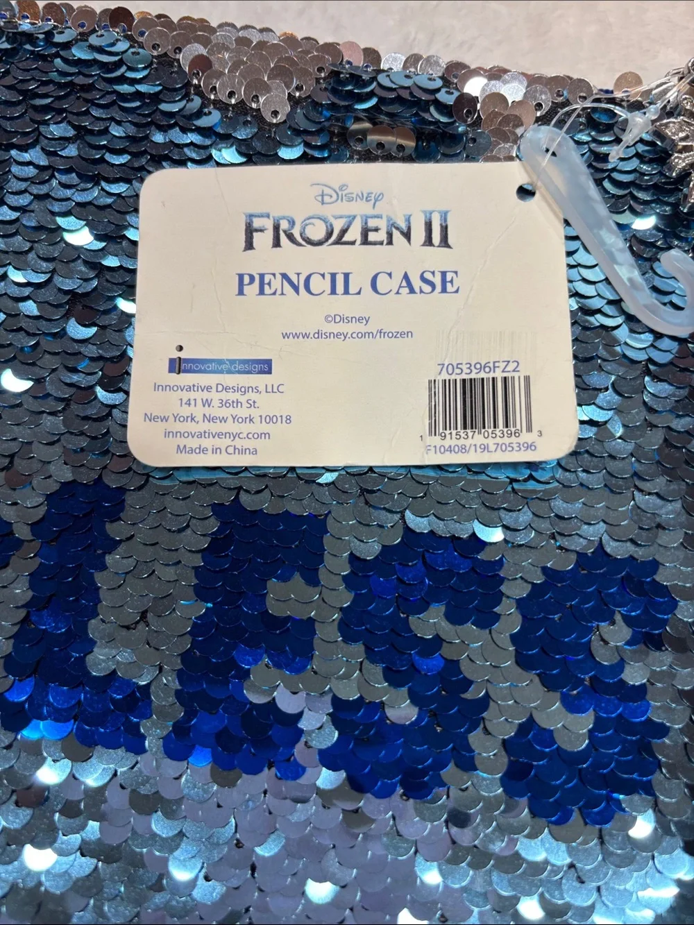 Disney Frozen II Reversible Sequin Pouch in Blue and Silver